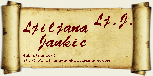 Ljiljana Jankić vizit kartica
